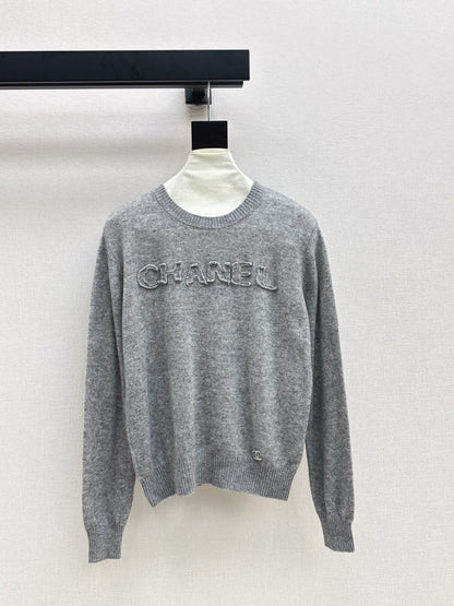 Chan 25fw knitted sweatshirt