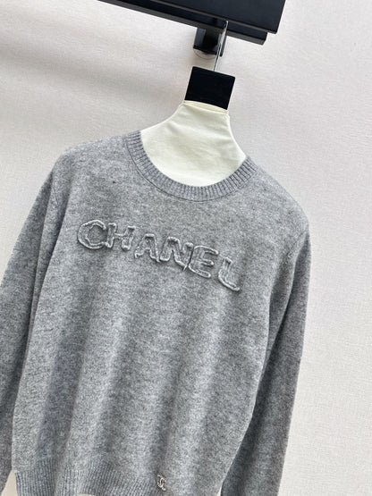 Chan 25fw knitted sweatshirt