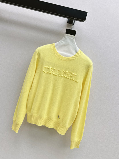 Chan 25fw knitted sweatshirt