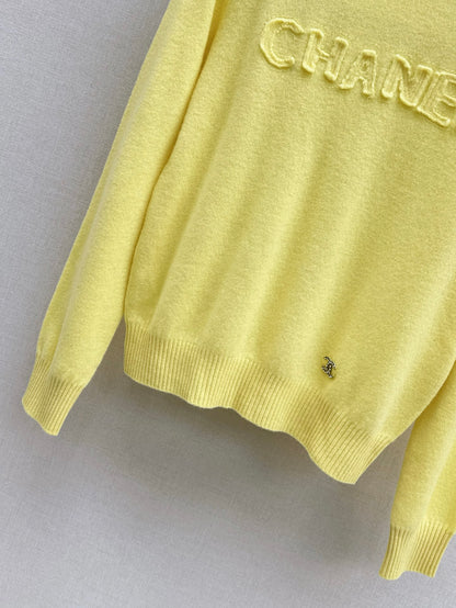 Chan 25fw knitted sweatshirt