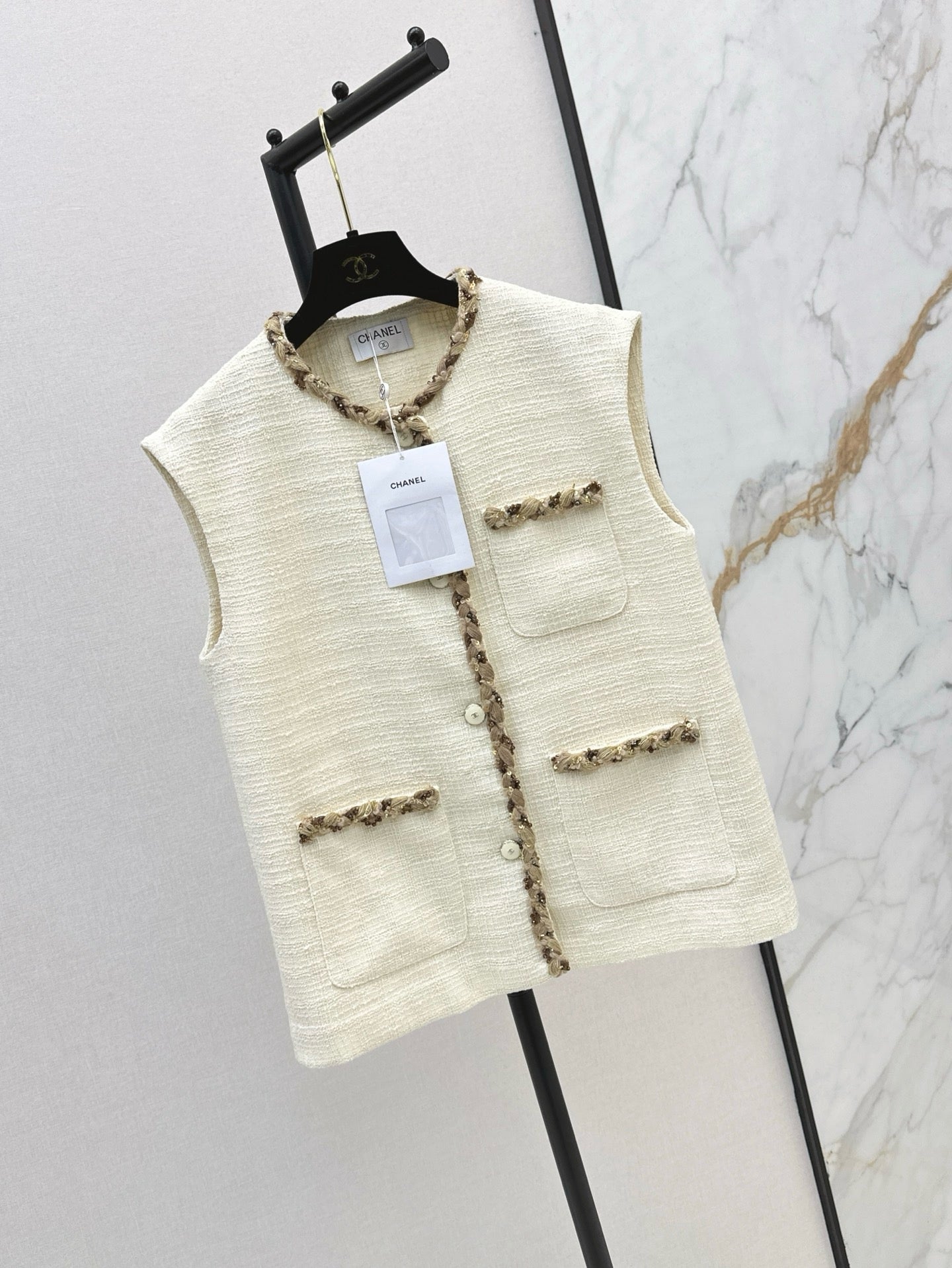 Chan 25fw woven vest