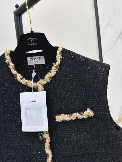 Chan 25fw woven vest