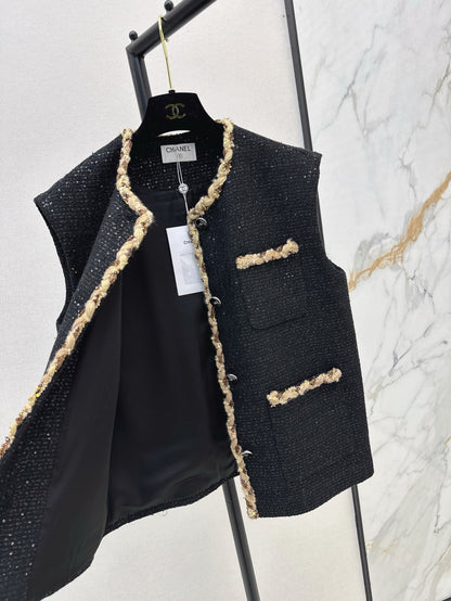 Chan 25fw woven vest