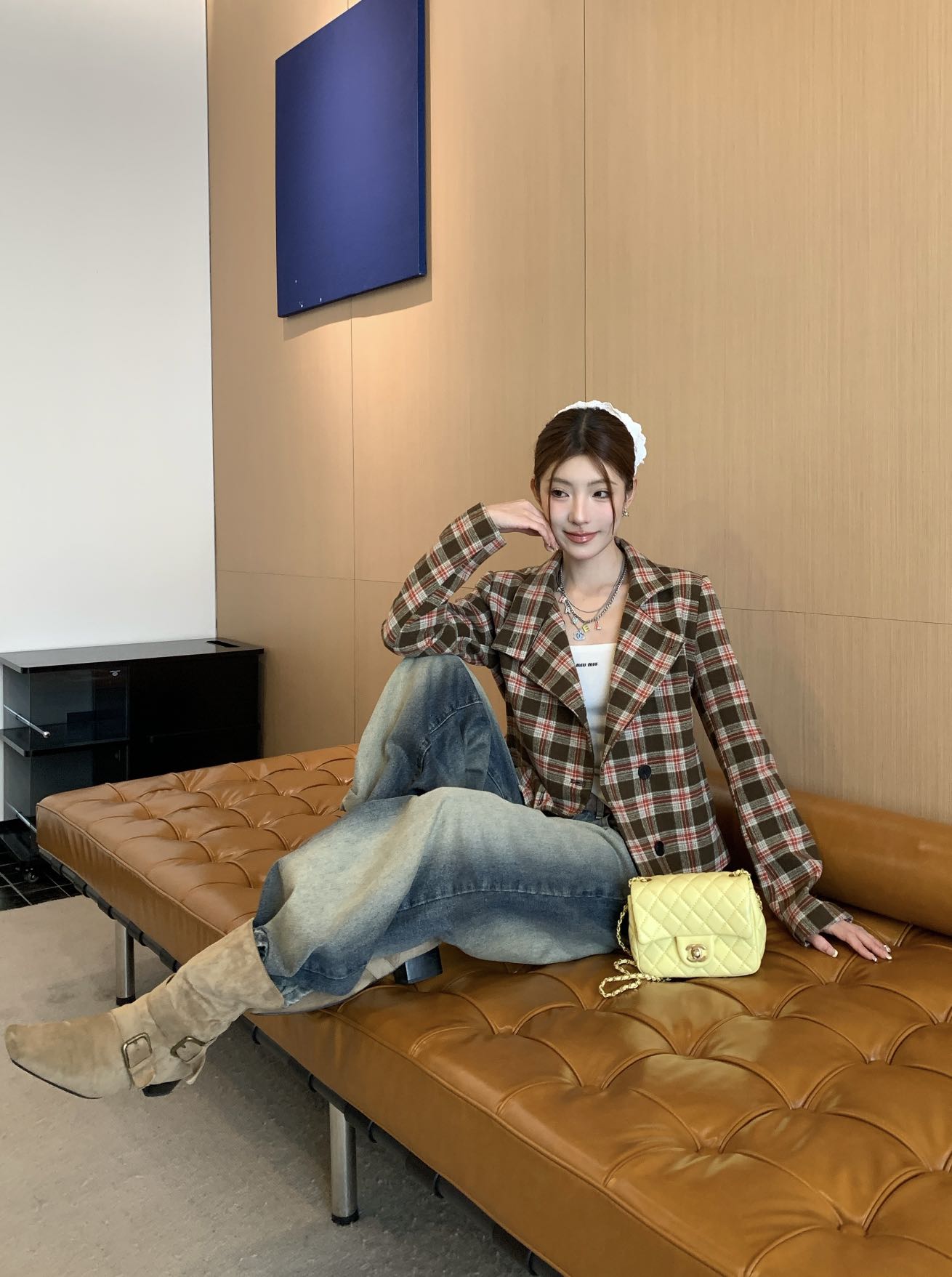 Sain 25fw plaid jacket