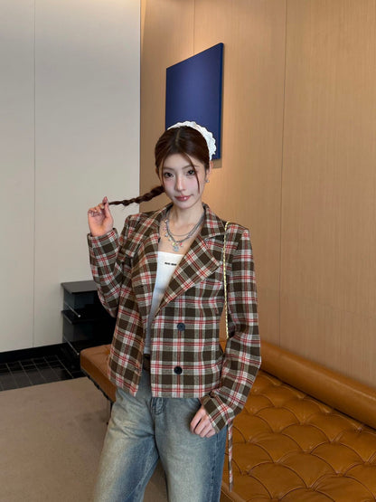 Sain 25fw plaid jacket