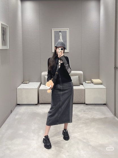 CD 25fw denim skirt