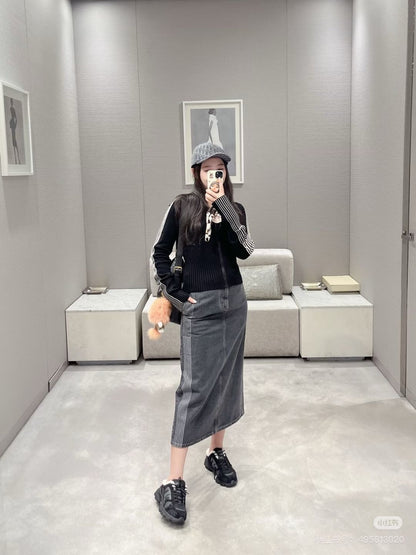 CD 25fw denim skirt
