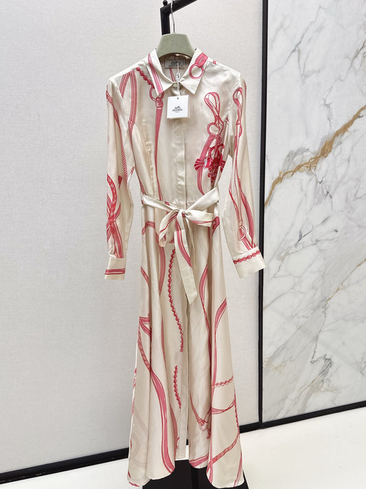 Herm 25fw silk dress