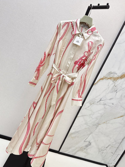 Herm 25fw silk dress