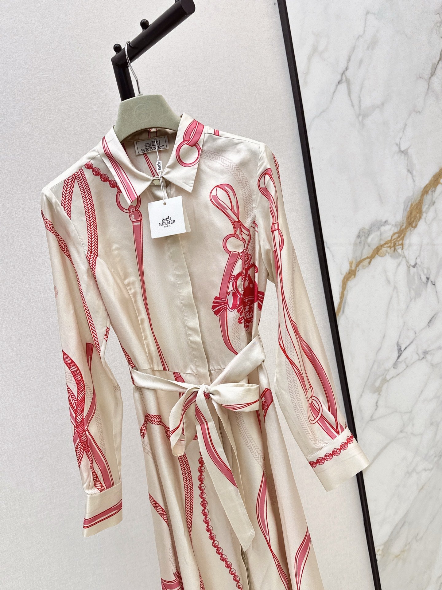 Herm 25fw silk dress