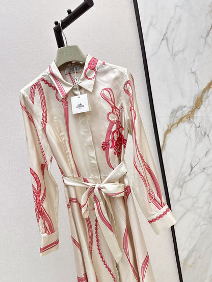 Herm 25fw silk dress