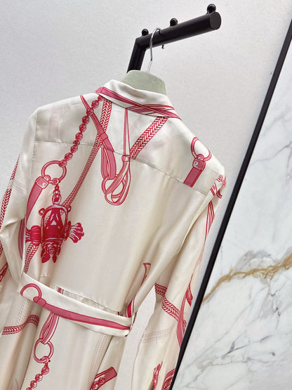 Herm 25fw silk dress