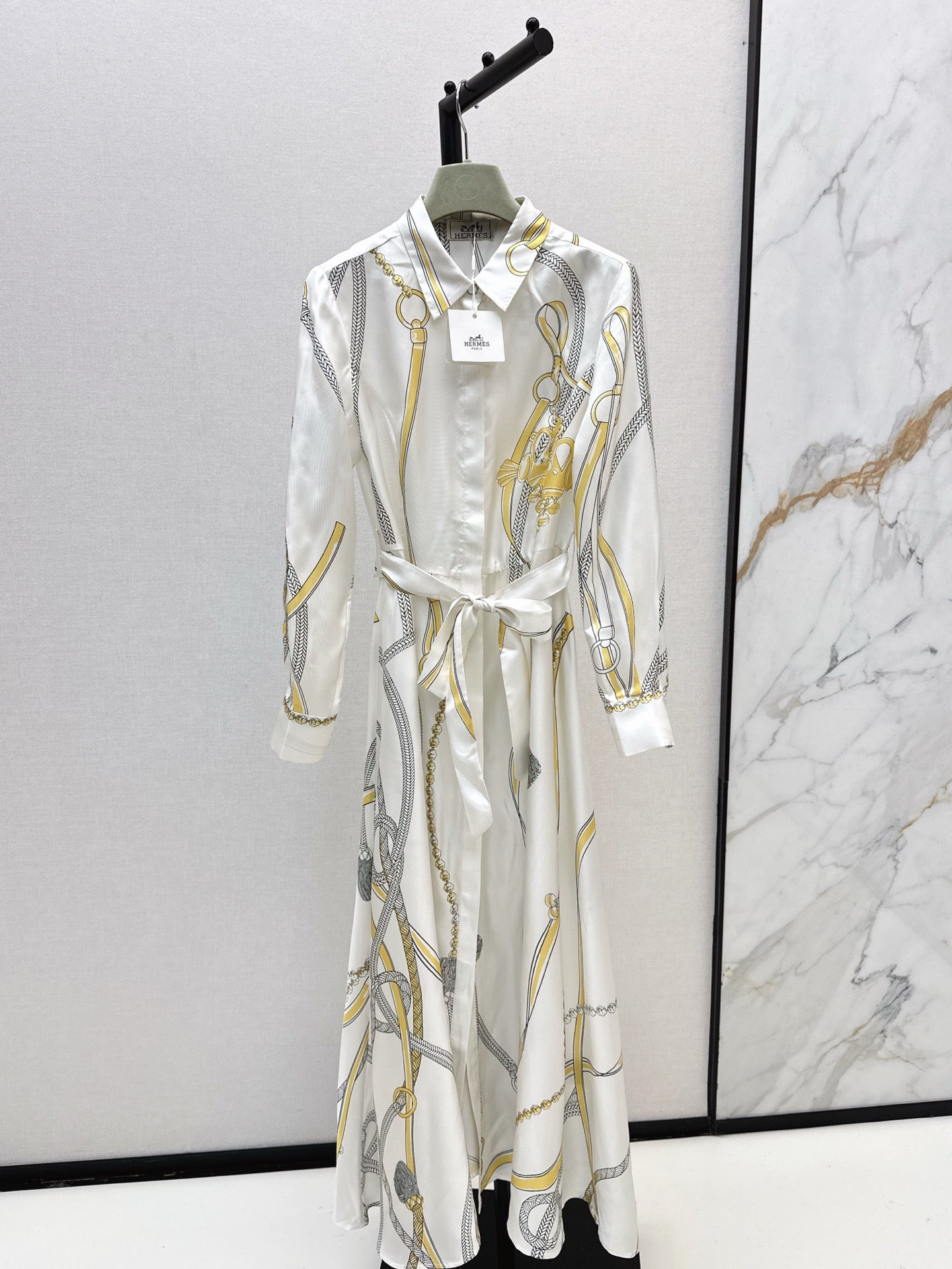 Herm 25fw silk dress