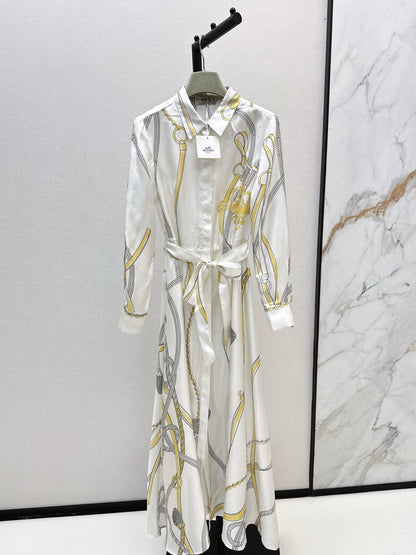 Herm 25fw silk dress