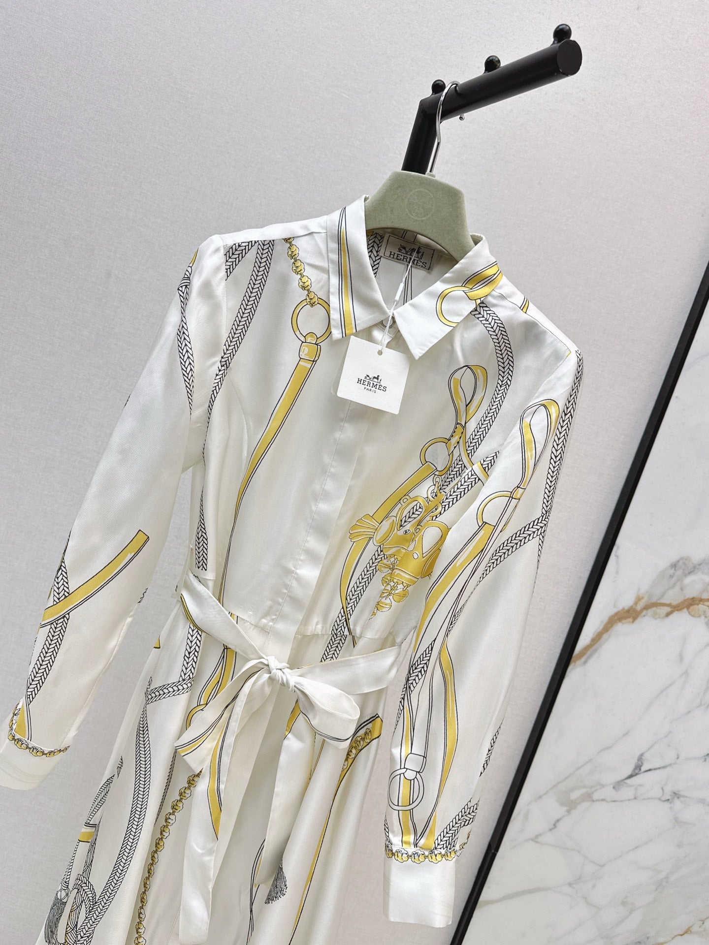 Herm 25fw silk dress