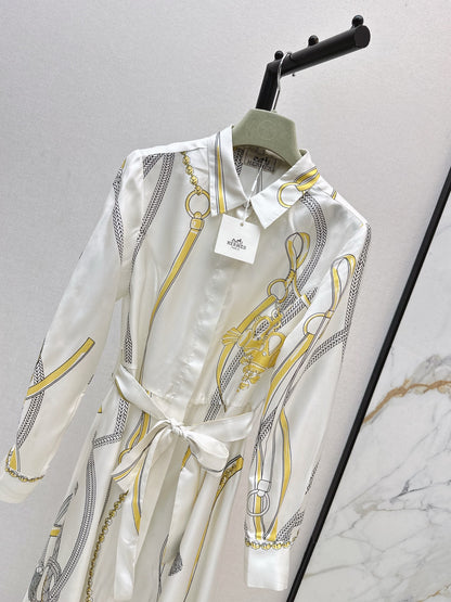 Herm 25fw silk dress