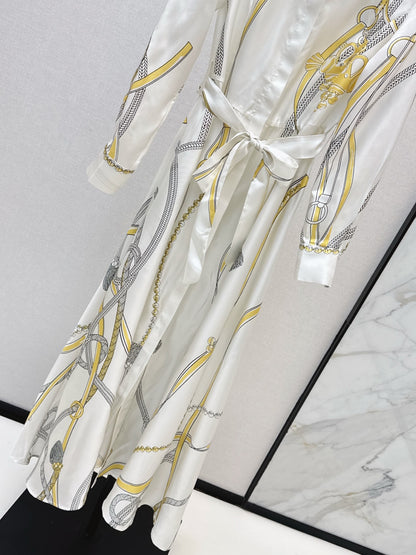 Herm 25fw silk dress