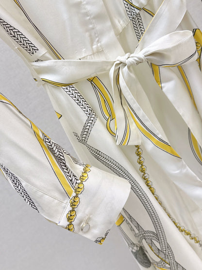 Herm 25fw silk dress
