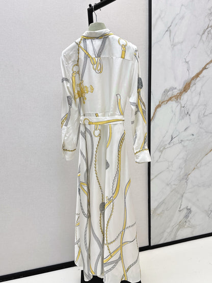 Herm 25fw silk dress
