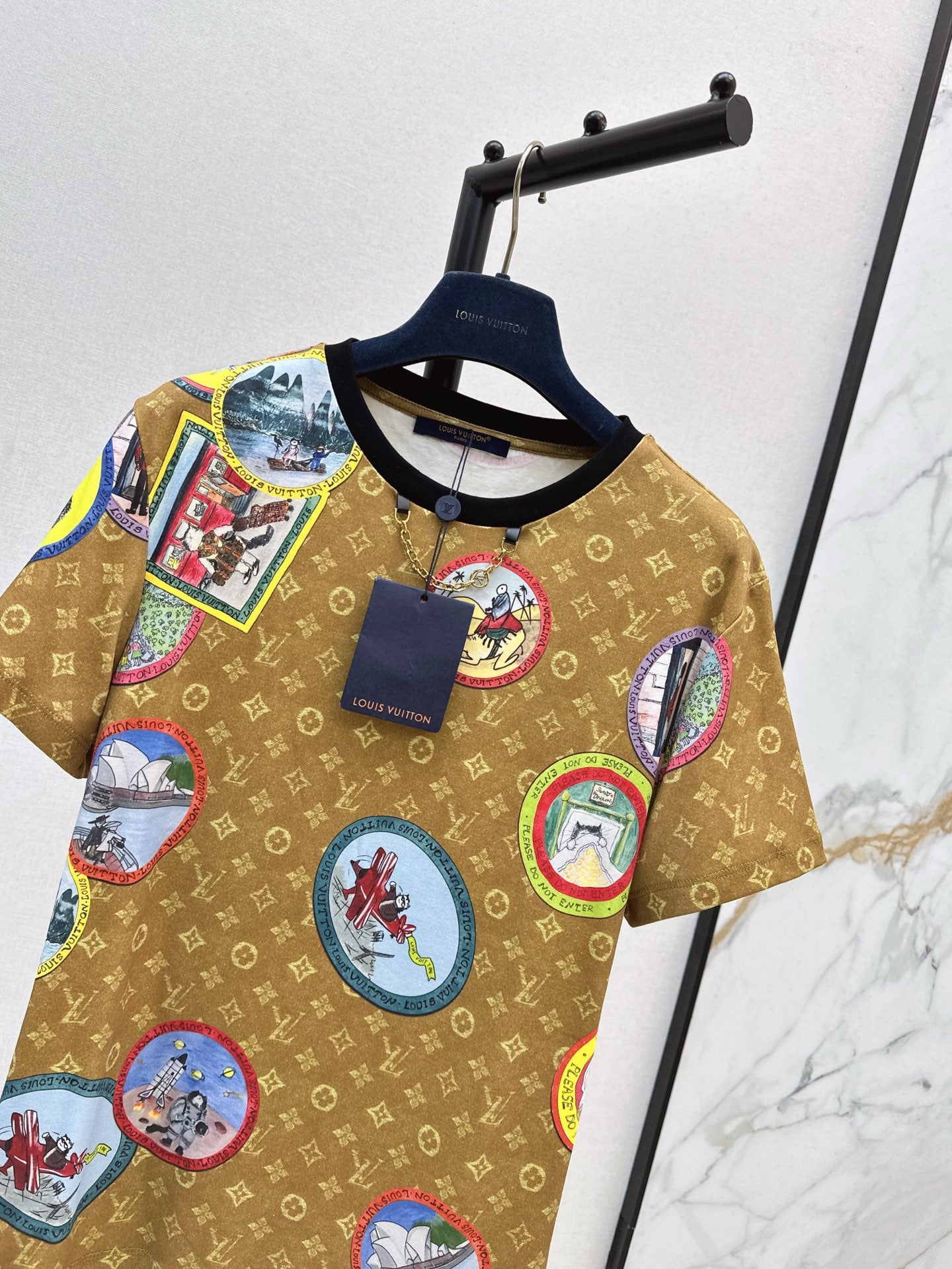 Louis 25fw printed t-shirt