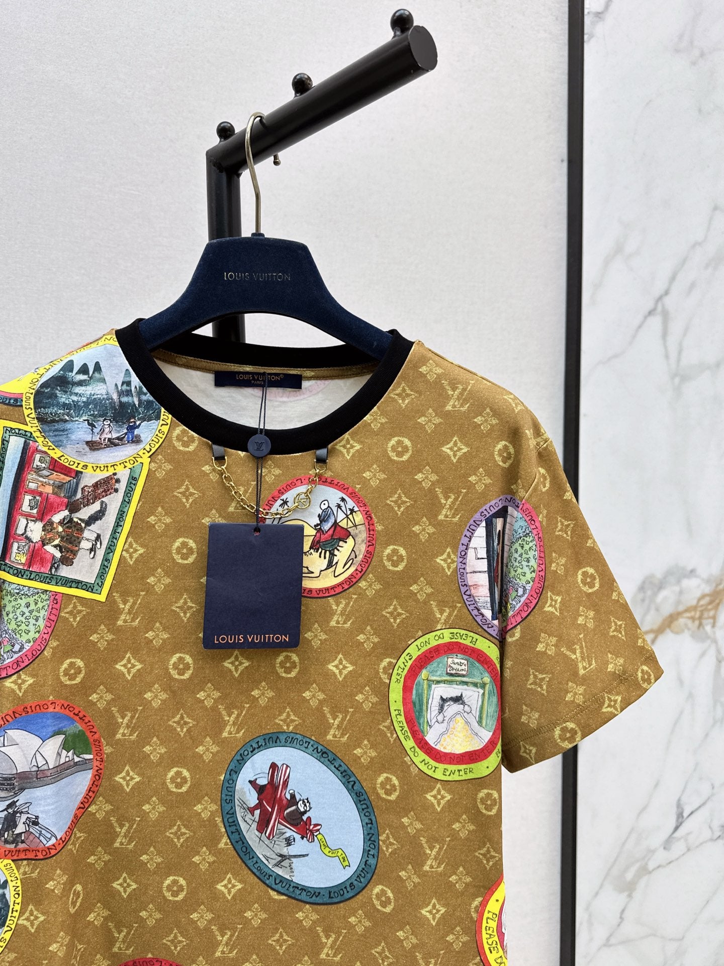 Louis 25fw printed t-shirt