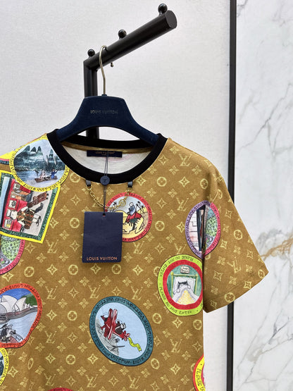 Louis 25fw printed t-shirt