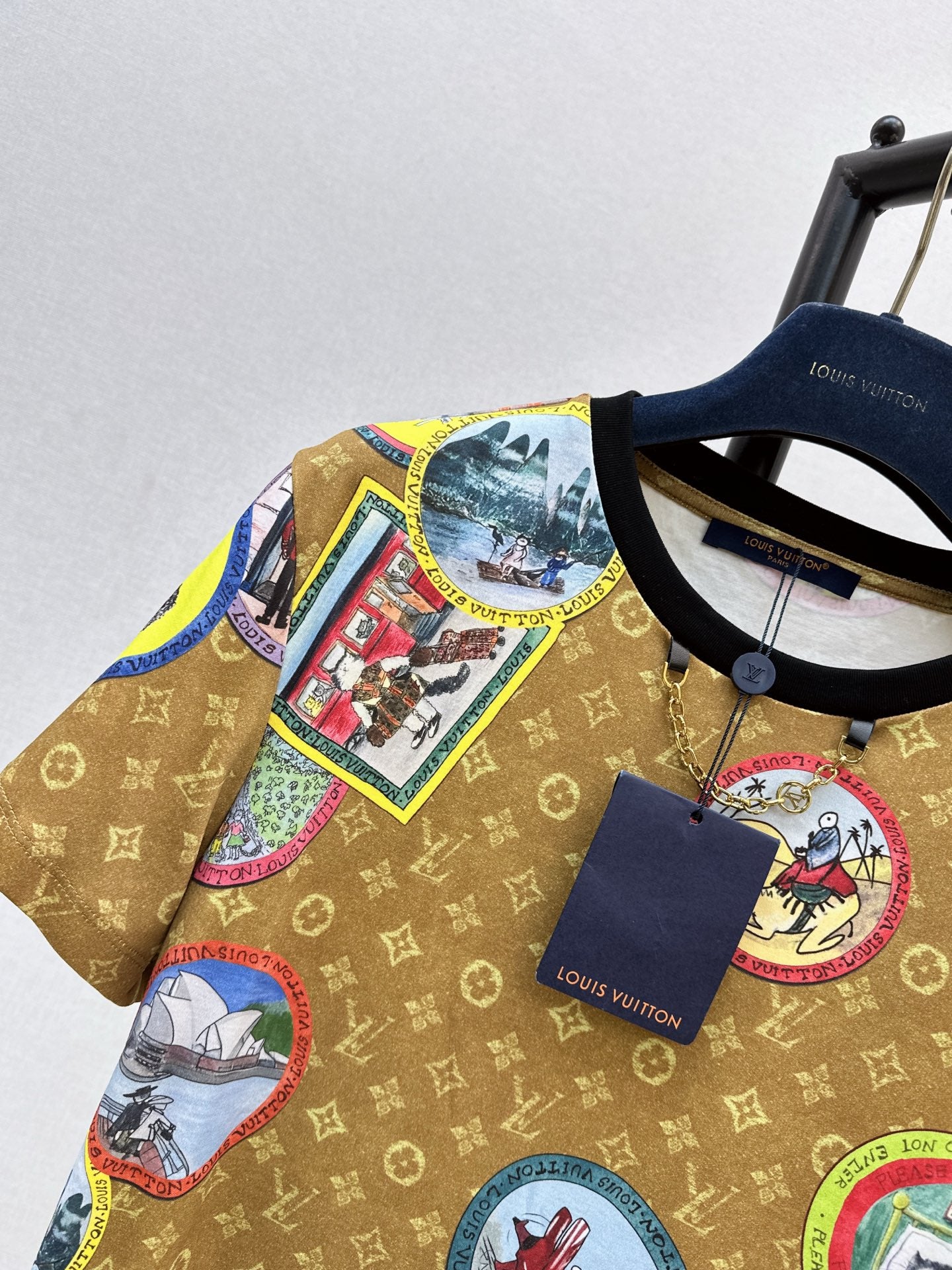 Louis 25fw printed t-shirt