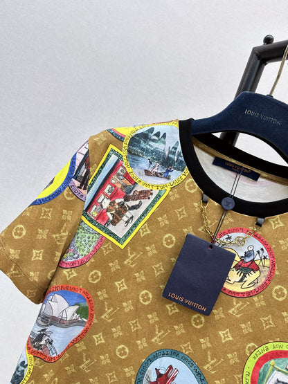 Louis 25fw printed t-shirt