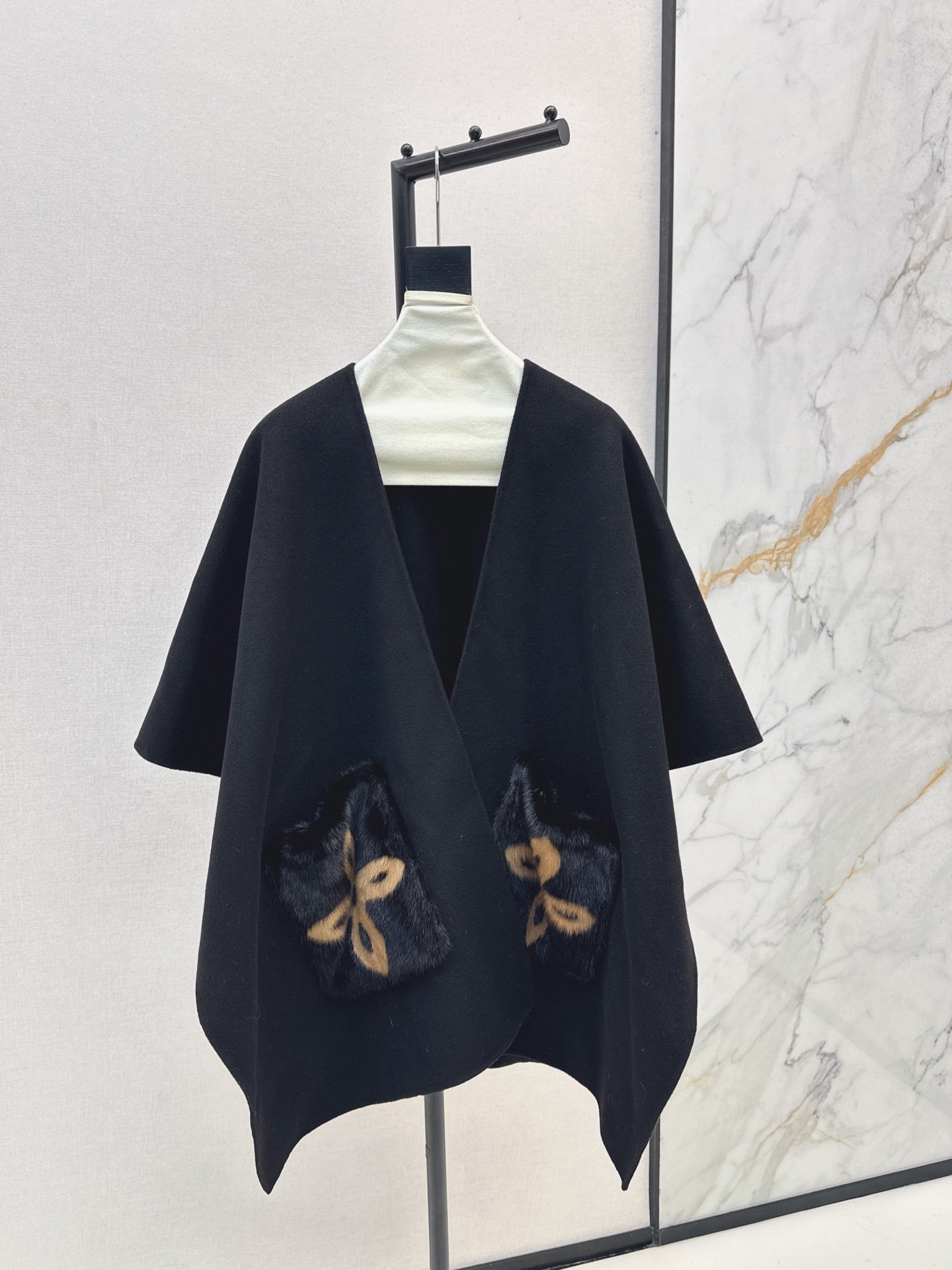 Loro 25fw wool cape coat
