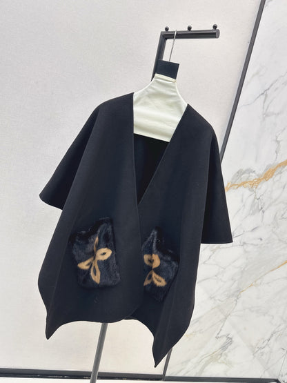 Loro 25fw wool cape coat