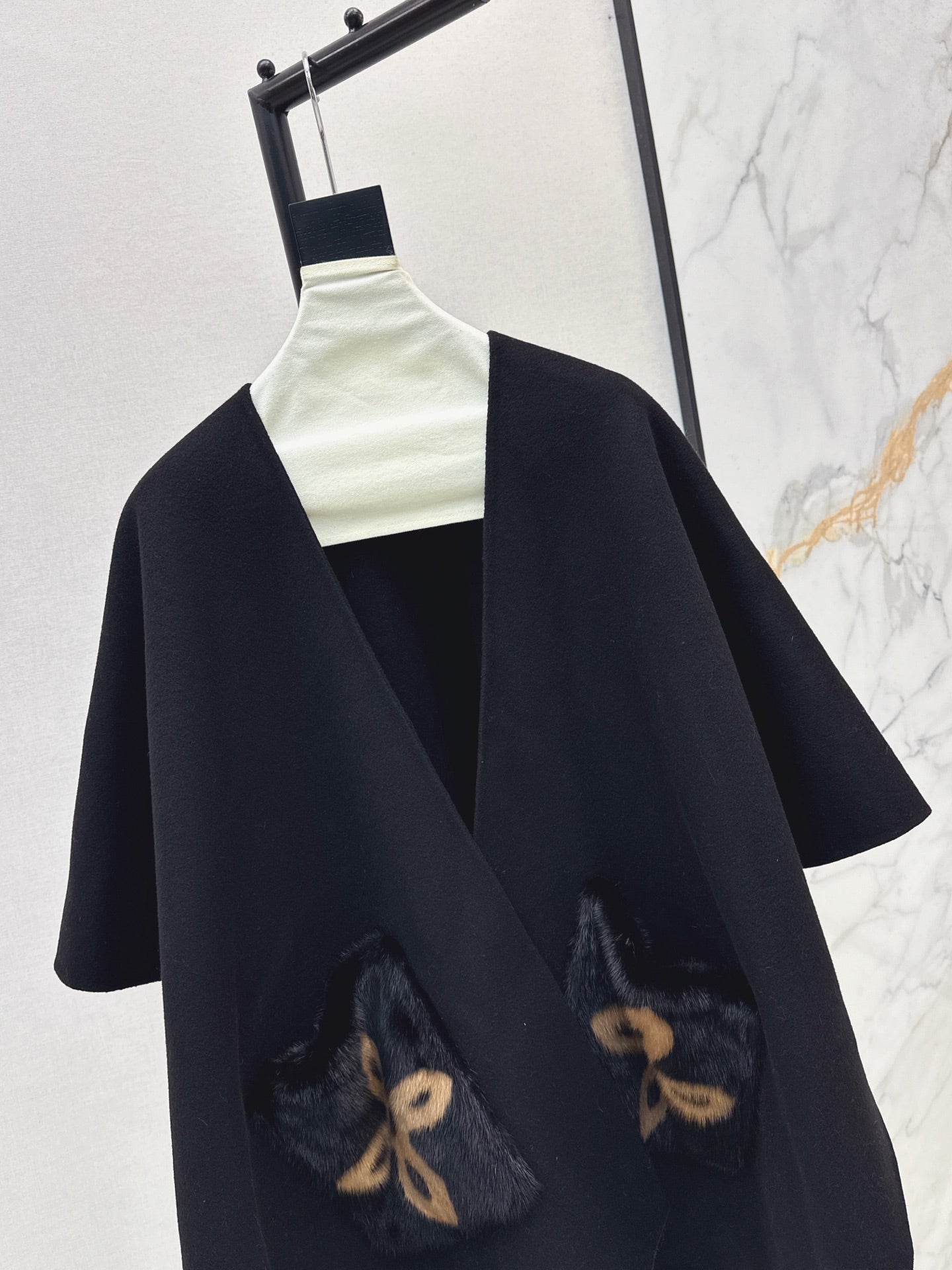 Loro 25fw wool cape coat