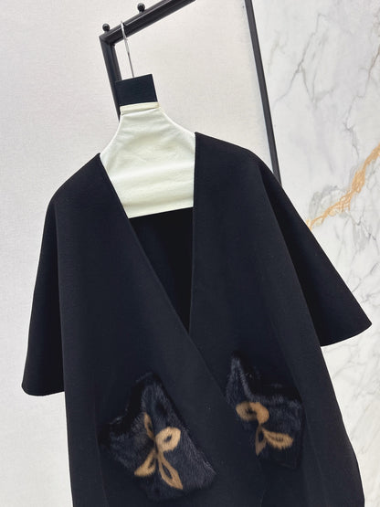Loro 25fw wool cape coat