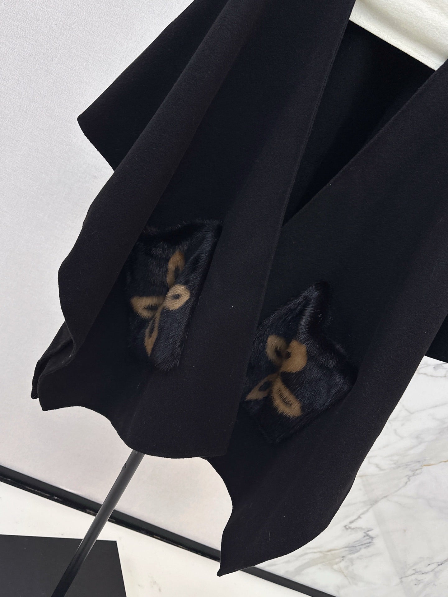 Loro 25fw wool cape coat