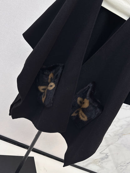 Loro 25fw wool cape coat
