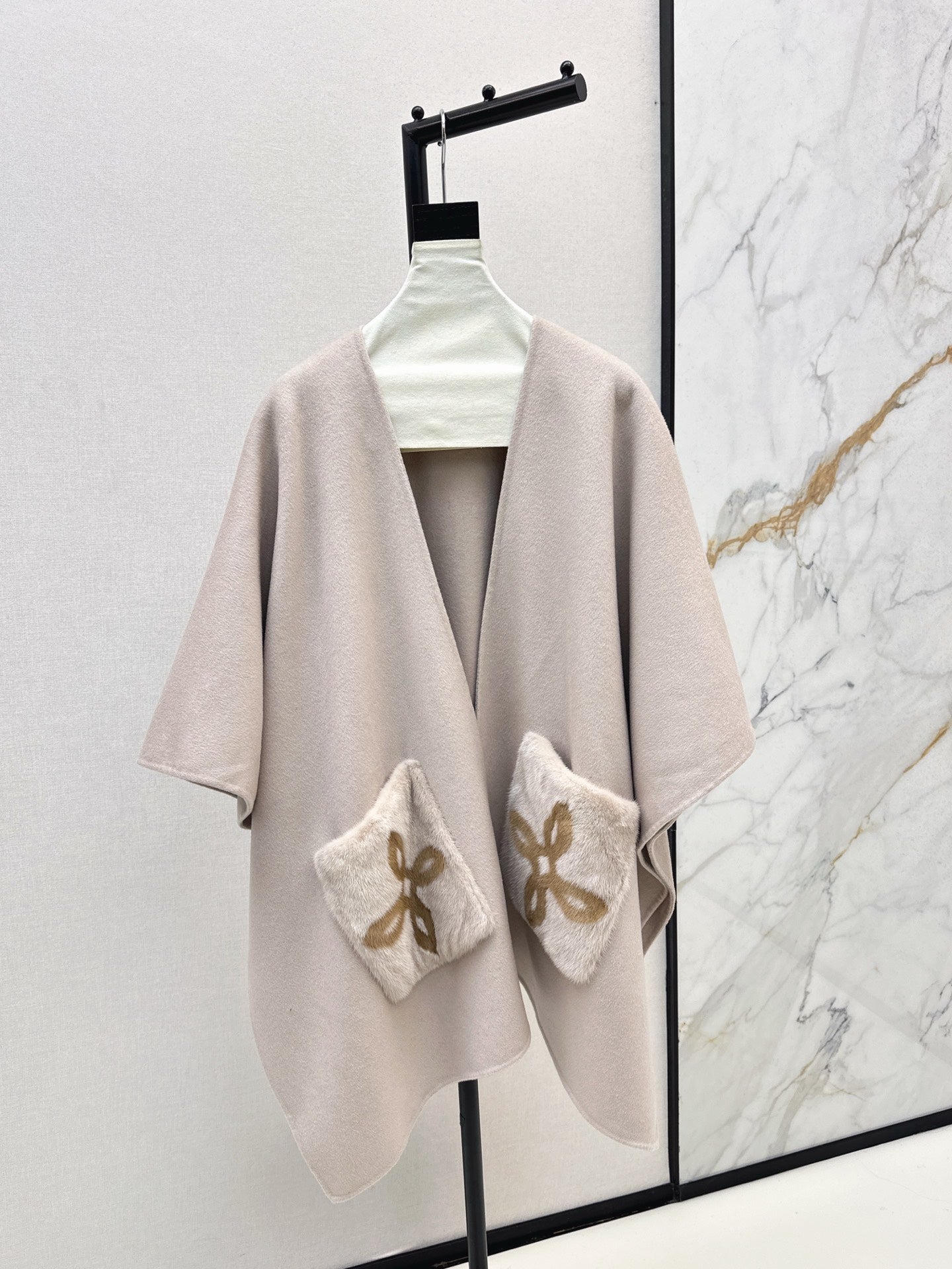 Loro 25fw wool cape coat