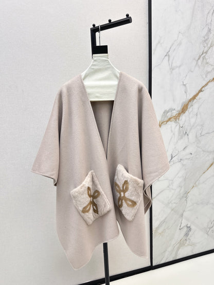 Loro 25fw wool cape coat
