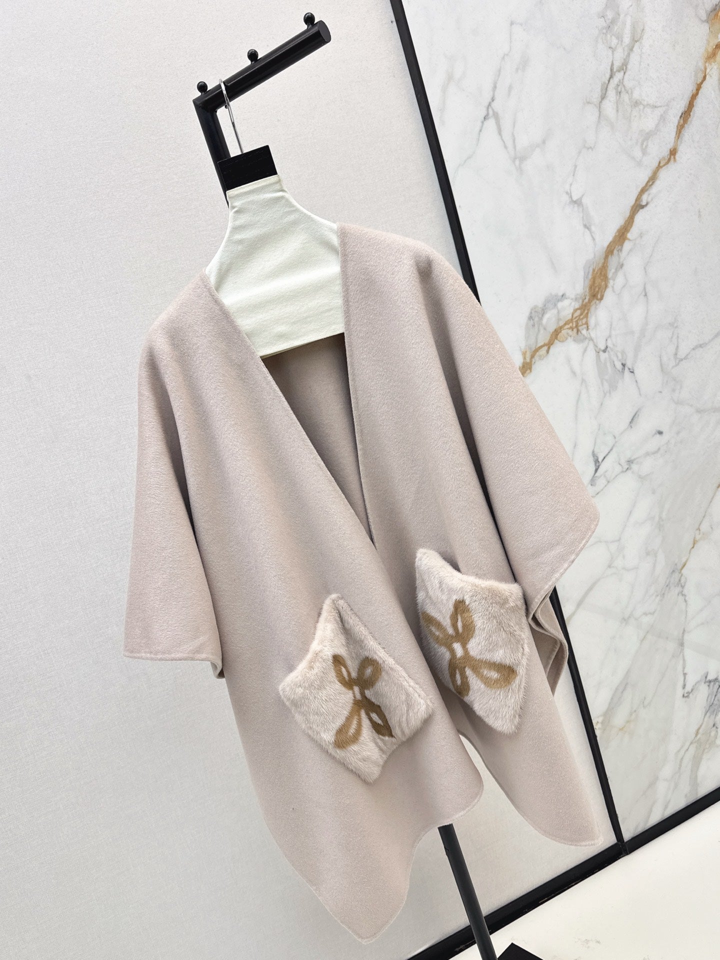 Loro 25fw wool cape coat