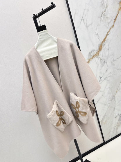 Loro 25fw wool cape coat