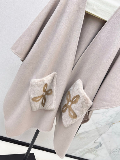 Loro 25fw wool cape coat