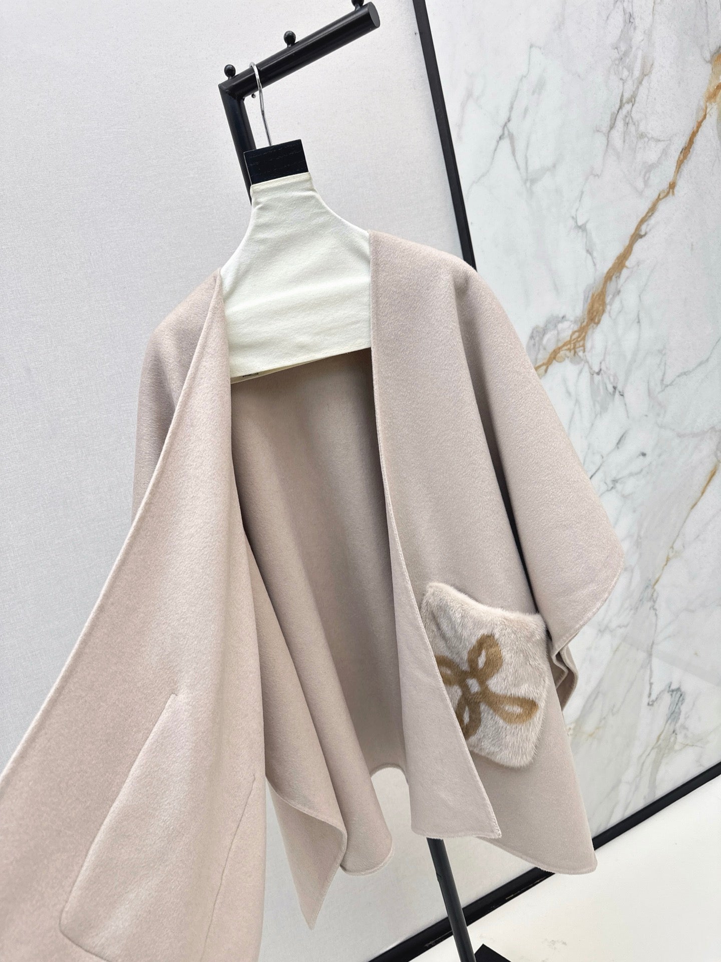 Loro 25fw wool cape coat