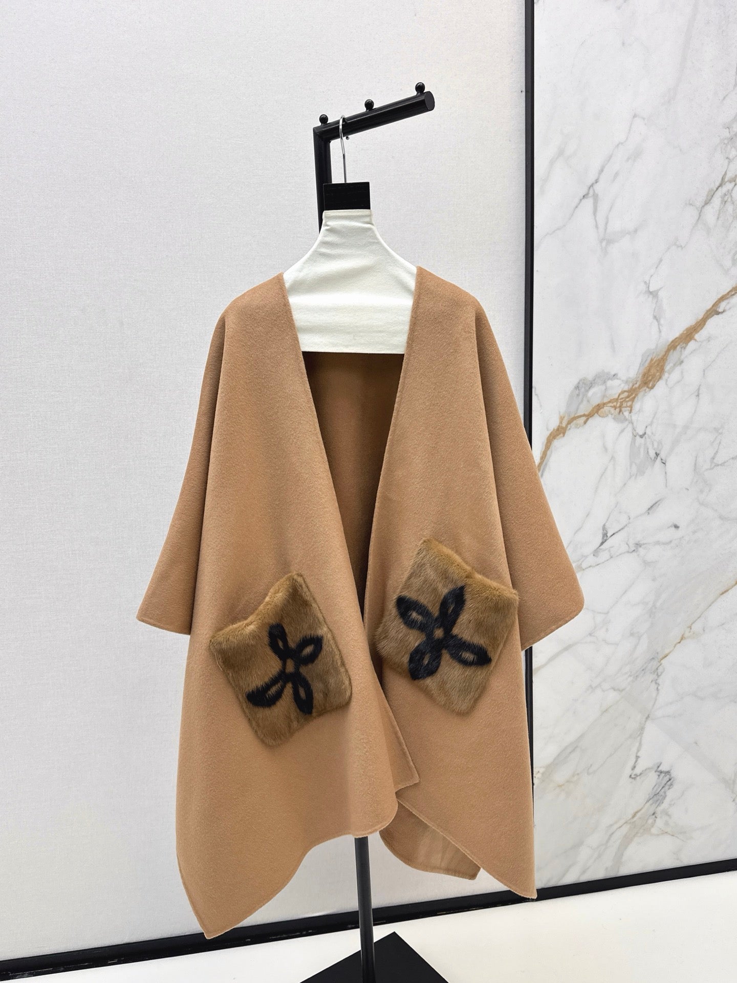 Loro 25fw wool cape coat