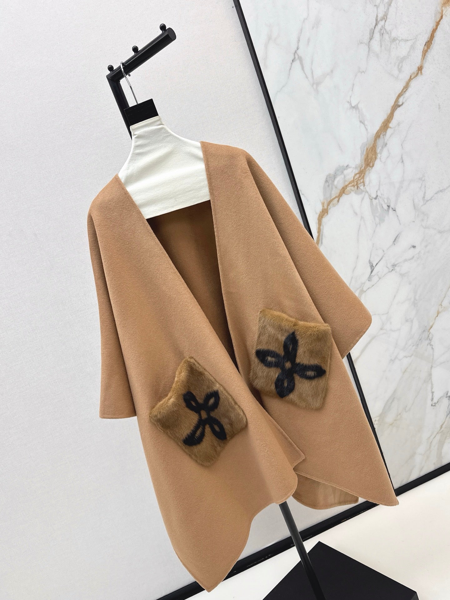 Loro 25fw wool cape coat