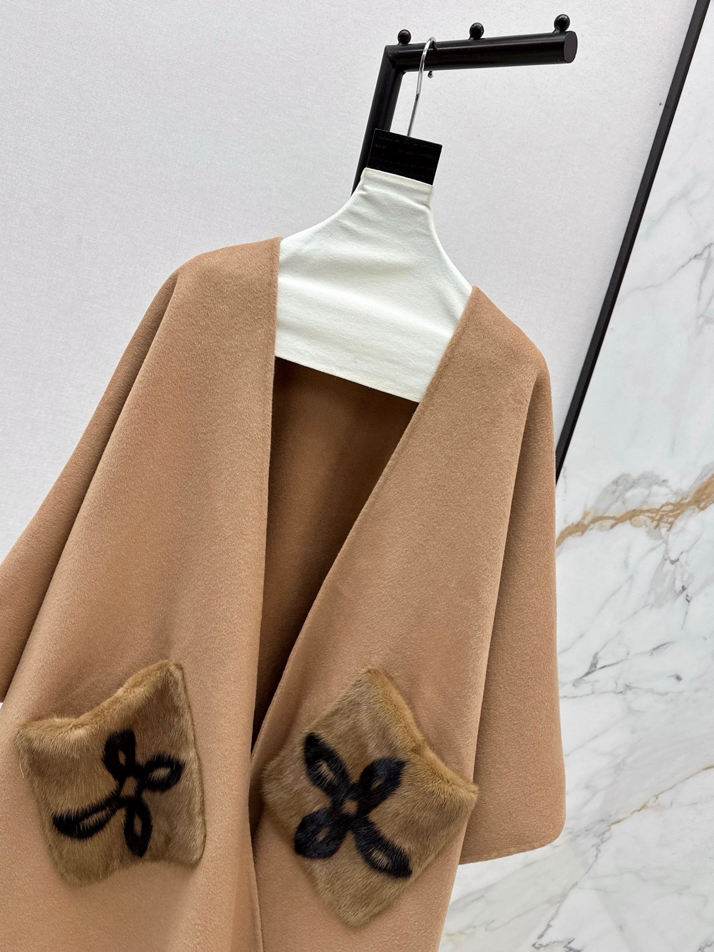 Loro 25fw wool cape coat