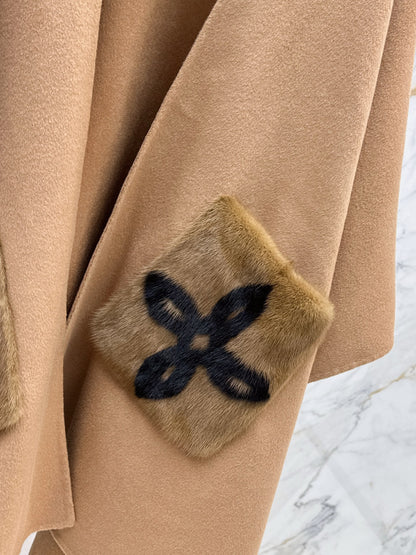 Loro 25fw wool cape coat