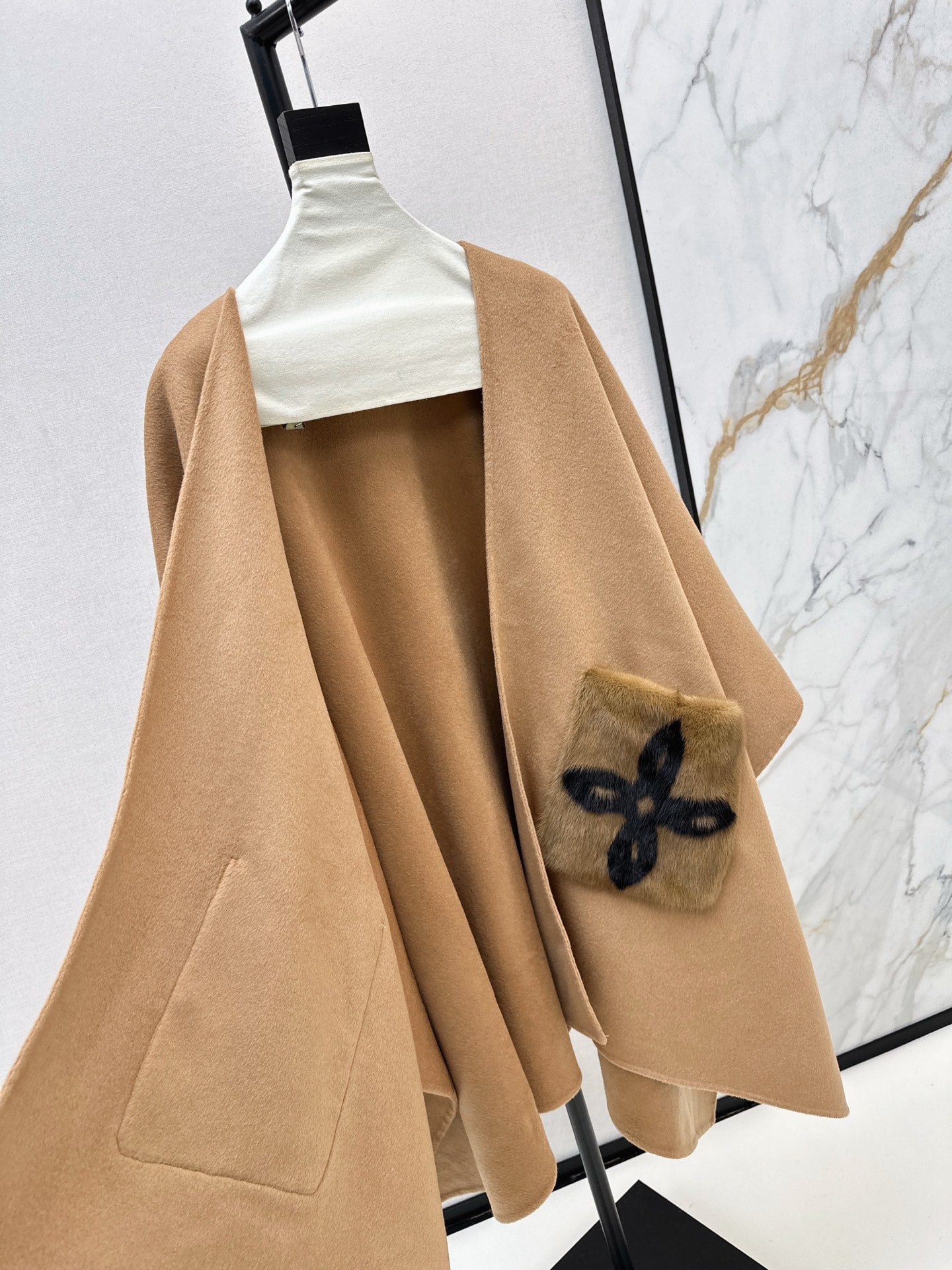 Loro 25fw wool cape coat