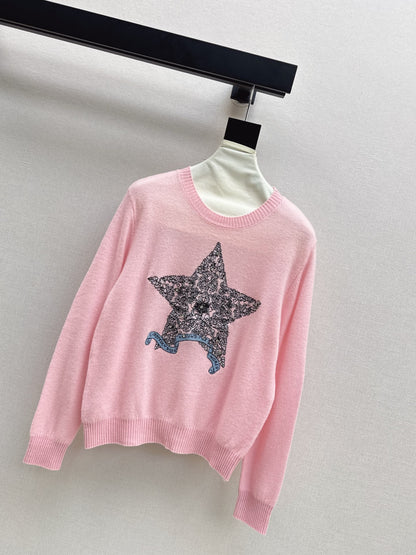 CD 25fw embroidered sweater