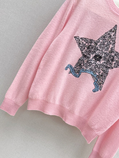 CD 25fw embroidered sweater