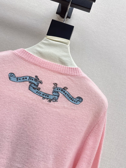 CD 25fw embroidered sweater