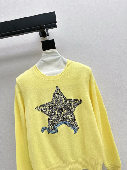 CD 25fw embroidered sweater