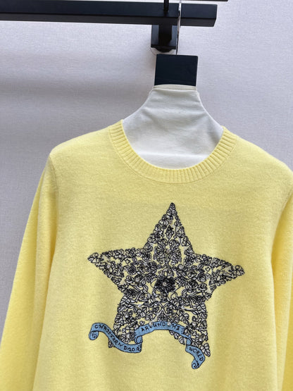 CD 25fw embroidered sweater